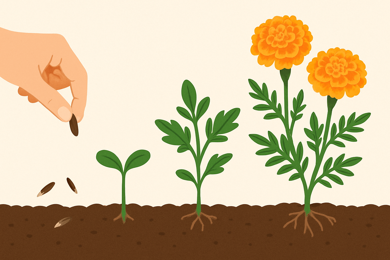 種からマリーゴールドを育てる方法とは？初心者でも分かる簡単なコツを詳しく紹介！