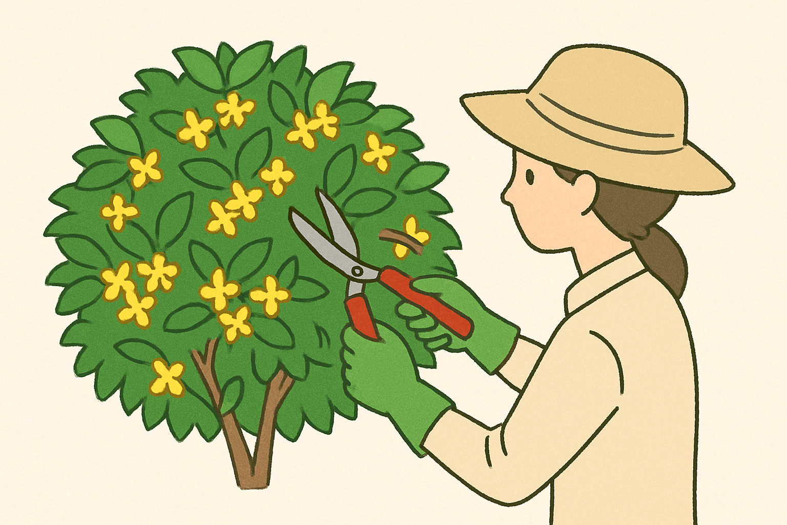 キンモクセイの剪定方法とは？初心者にも簡単にできる剪定方法をご紹介！