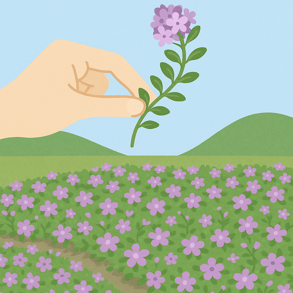 クリーピングタイムとは？花のじゅうたんグランドカバーにもなるハーブの育て方！