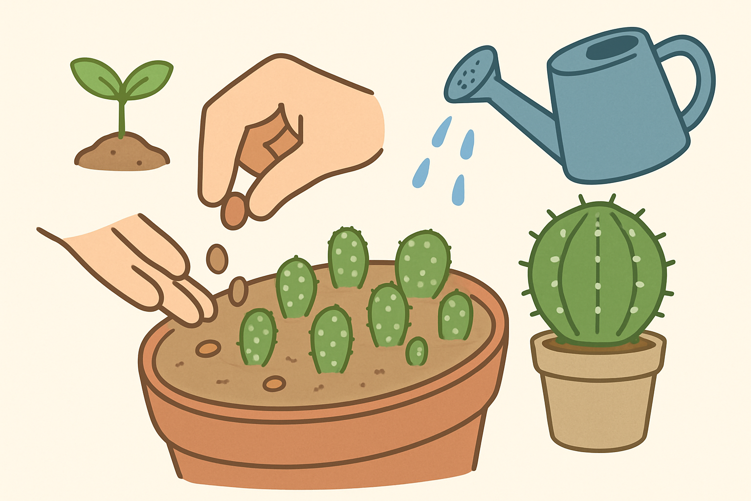 初心者でも簡単！サボテンを種から育てる方法とは？実生(みしょう)の基本をご紹介！