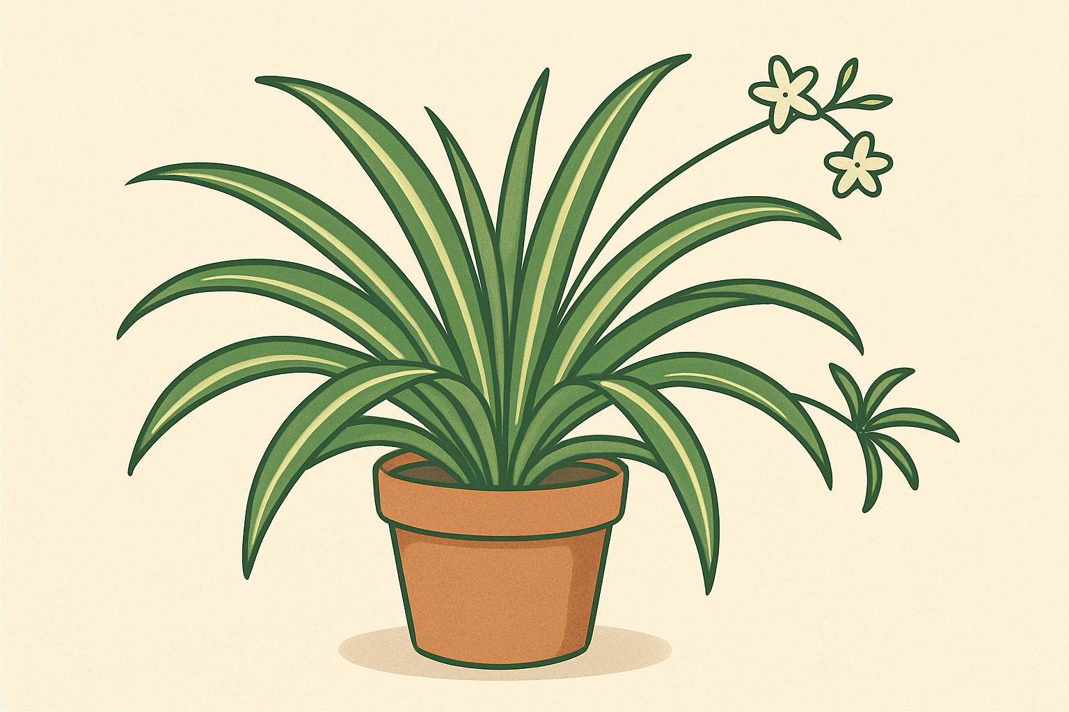 人気の観葉植物オリヅルランとは？初心者にも簡単な育て方のコツを詳しく解説！