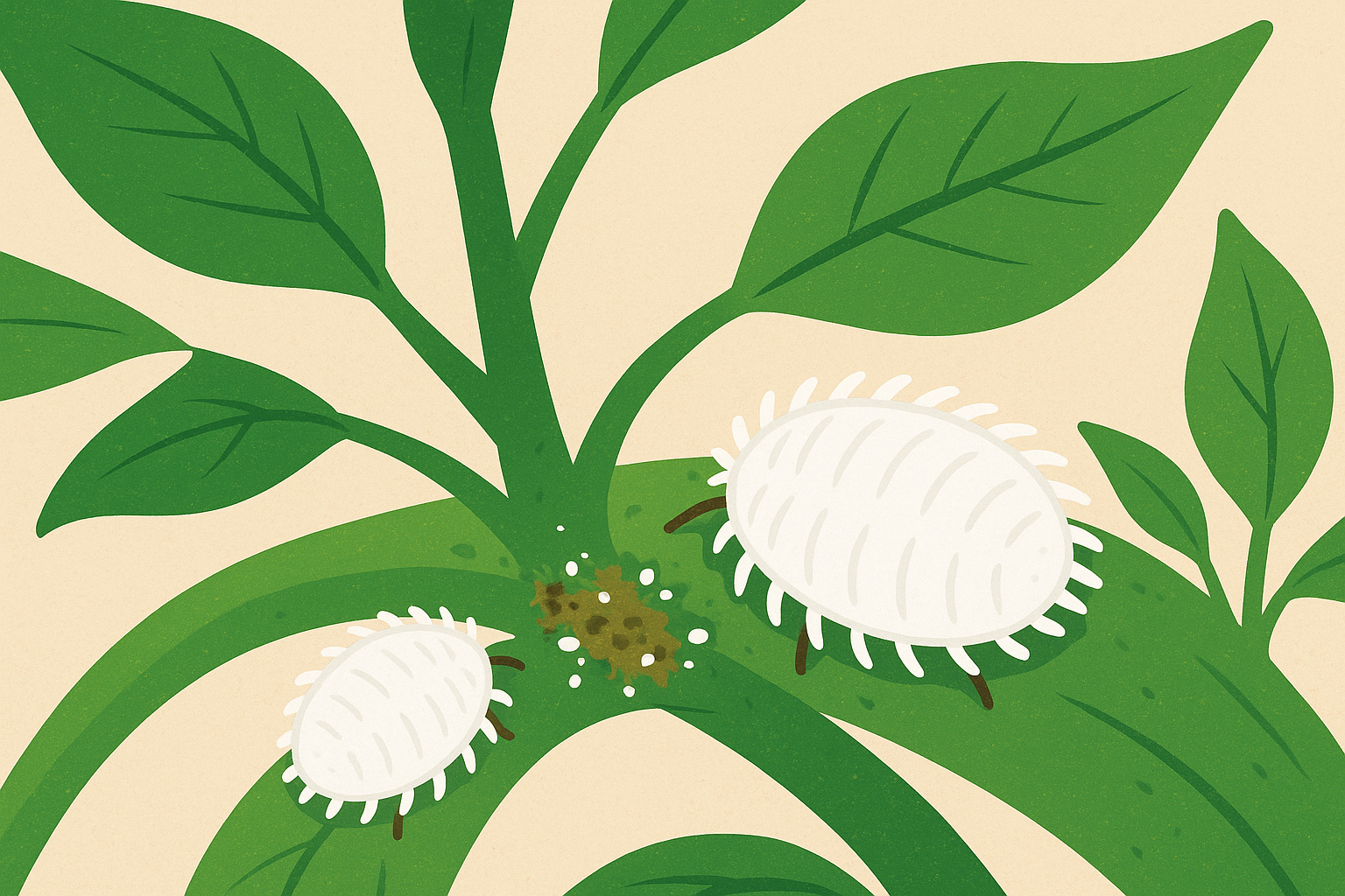 植物の天敵！白くて小さなコナカイガラムシとは？その生態と駆除方法を徹底解説！