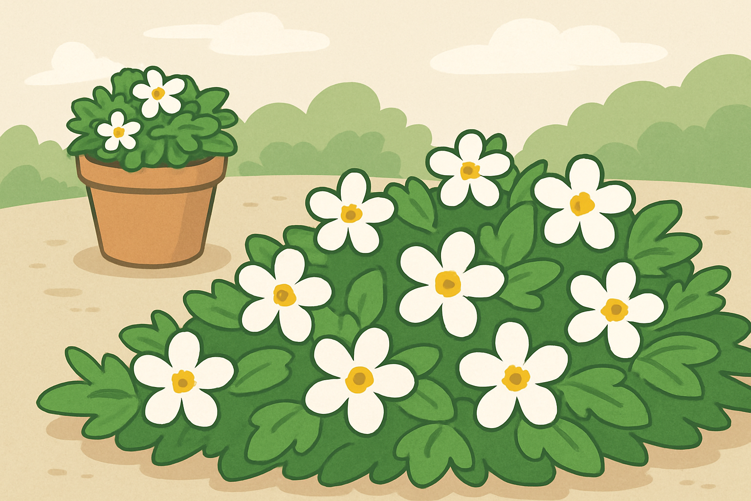 グランドカバーにも人気のバコパ(ステラ)とは？特徴や育て方を徹底紹介！