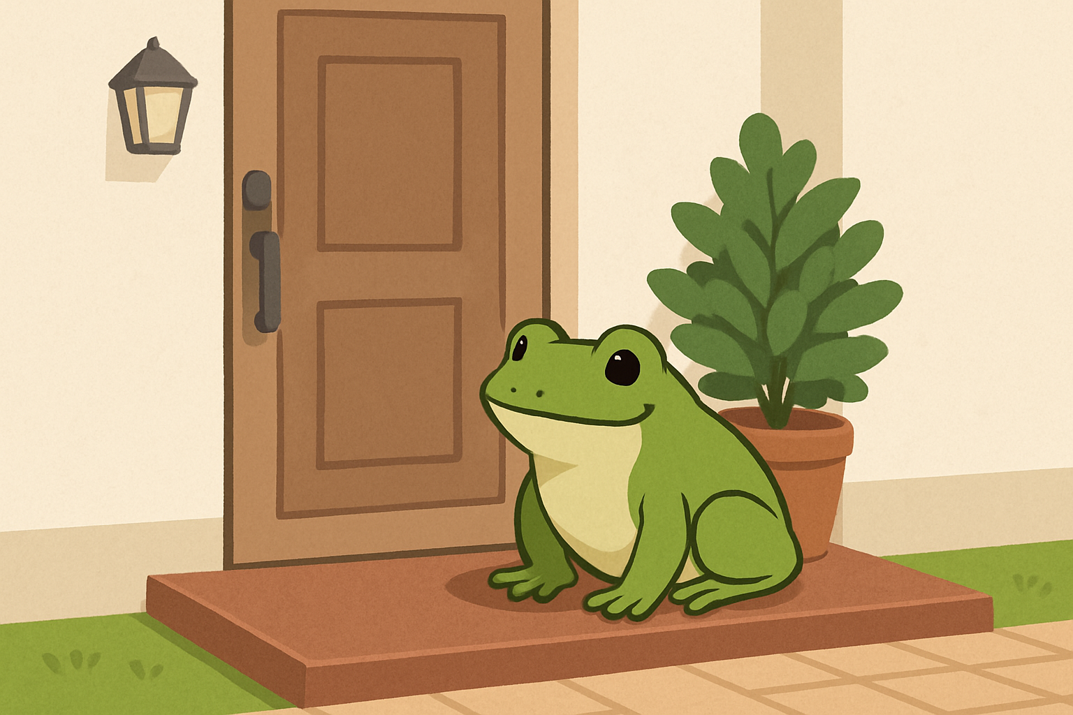 玄関にカエルがいた！風水的な意味と運気アップの方法