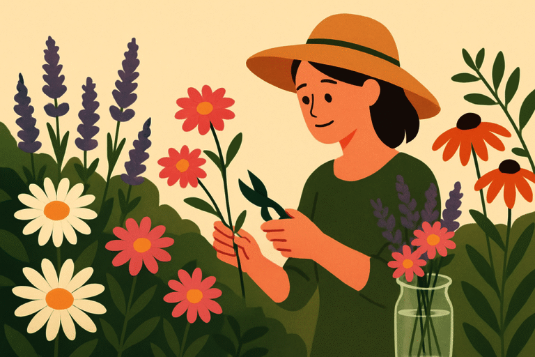 切り花にできる多年草は？庭で育てて楽しむ長持ちする花々