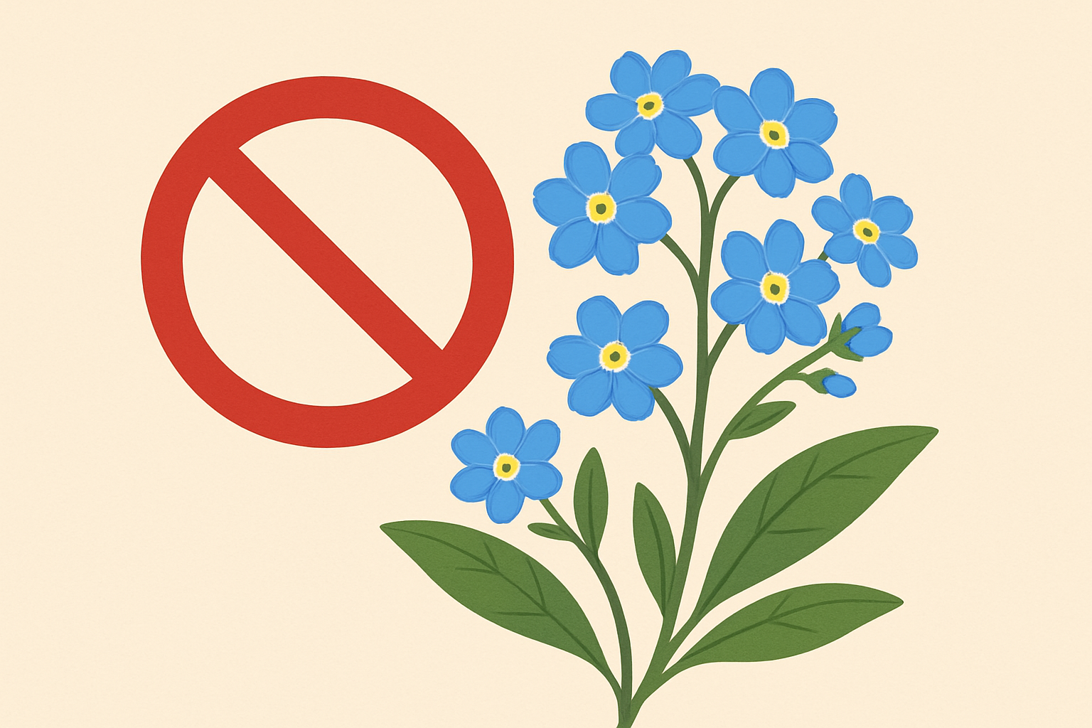 勿忘草（ワスレナグサ）を庭に植えてはいけない理由と上手な育て方