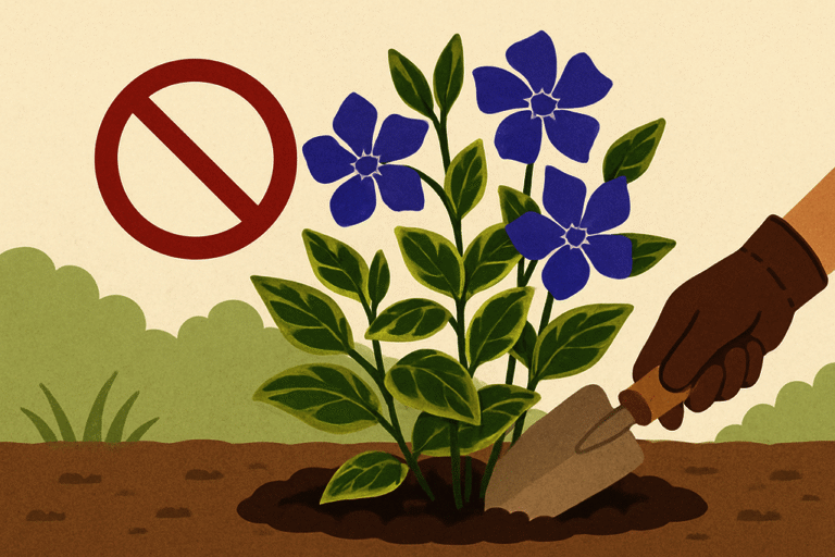 ツルニチニチソウを植えてはいけないと言われる理由と上手な育て方