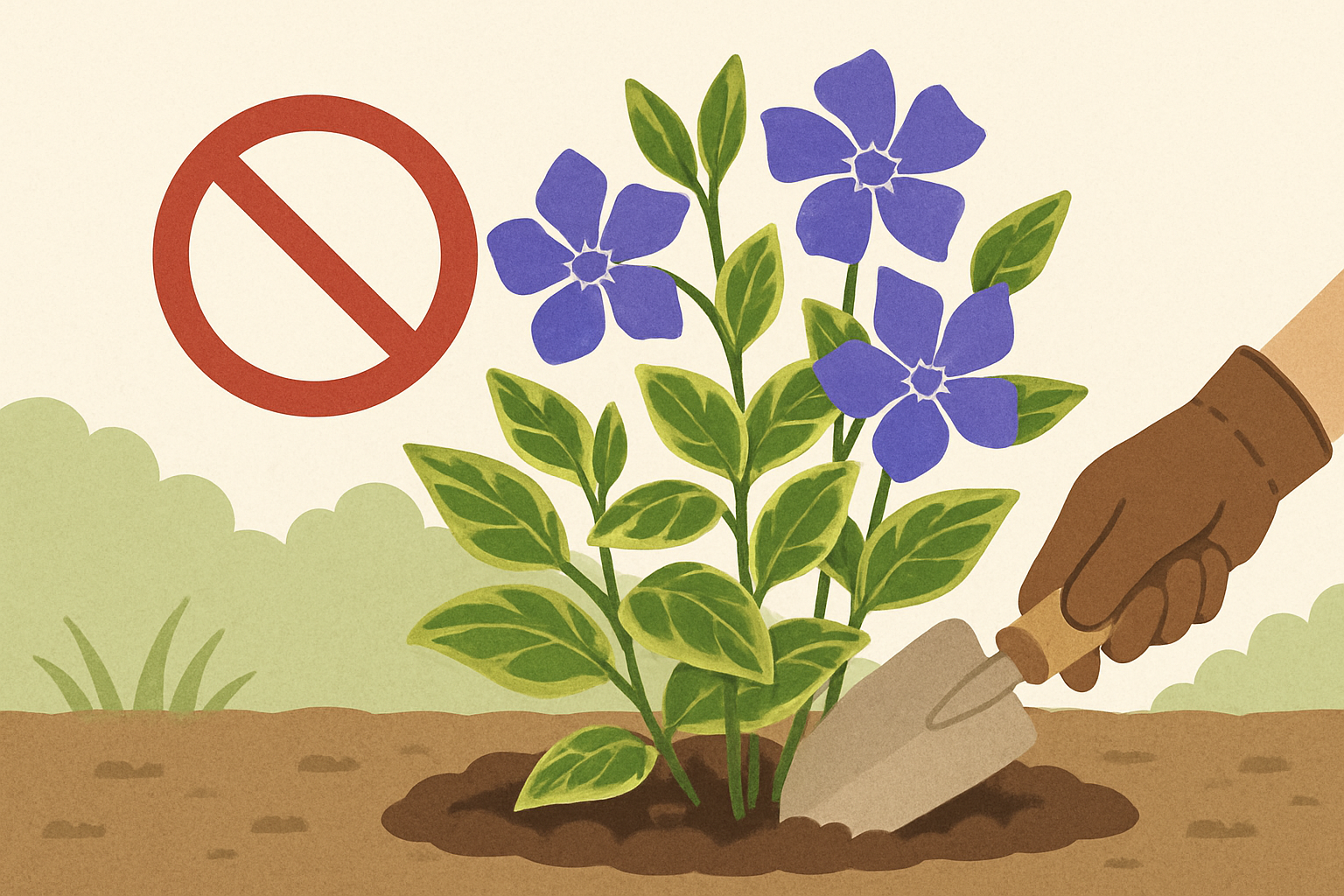 ツルニチニチソウを植えてはいけないと言われる理由と上手な育て方