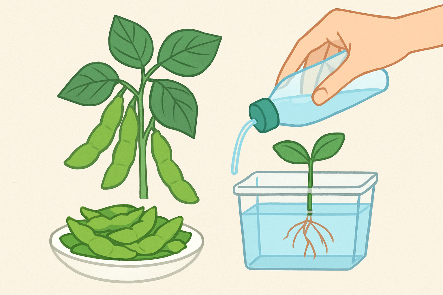意外と簡単！枝豆を水耕栽培で育てる方法とは？注意点やコツを詳しく解説！