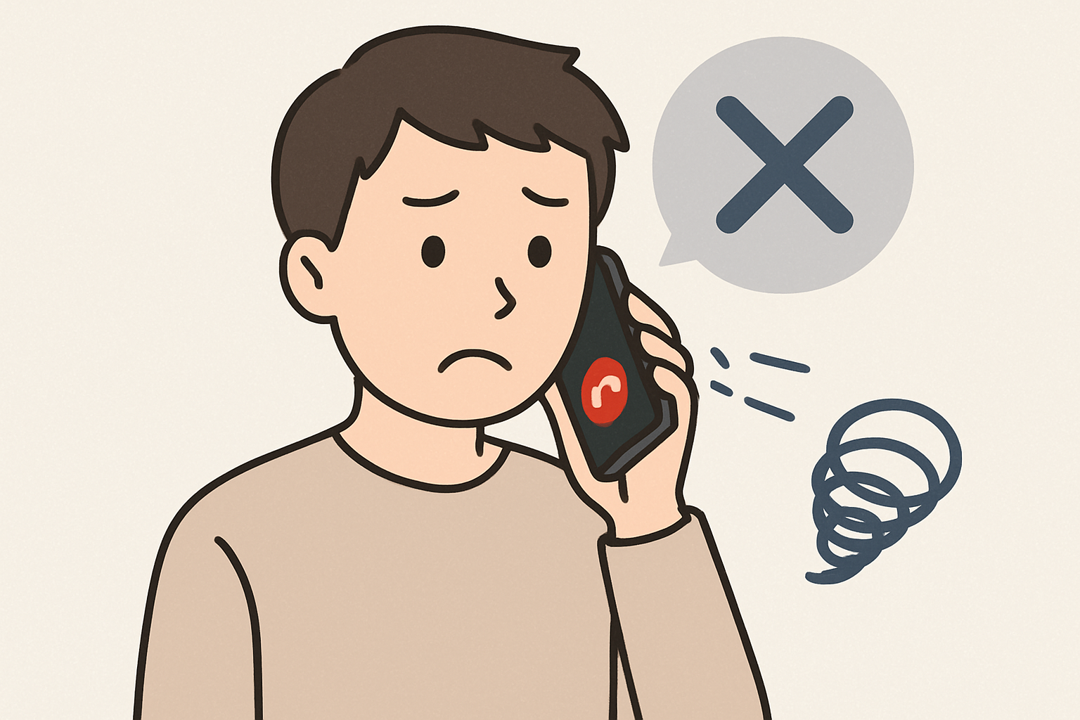 電話をかけた時すぐに「ツーツー」が流れるのは着信拒否？原因と対処法を解説
