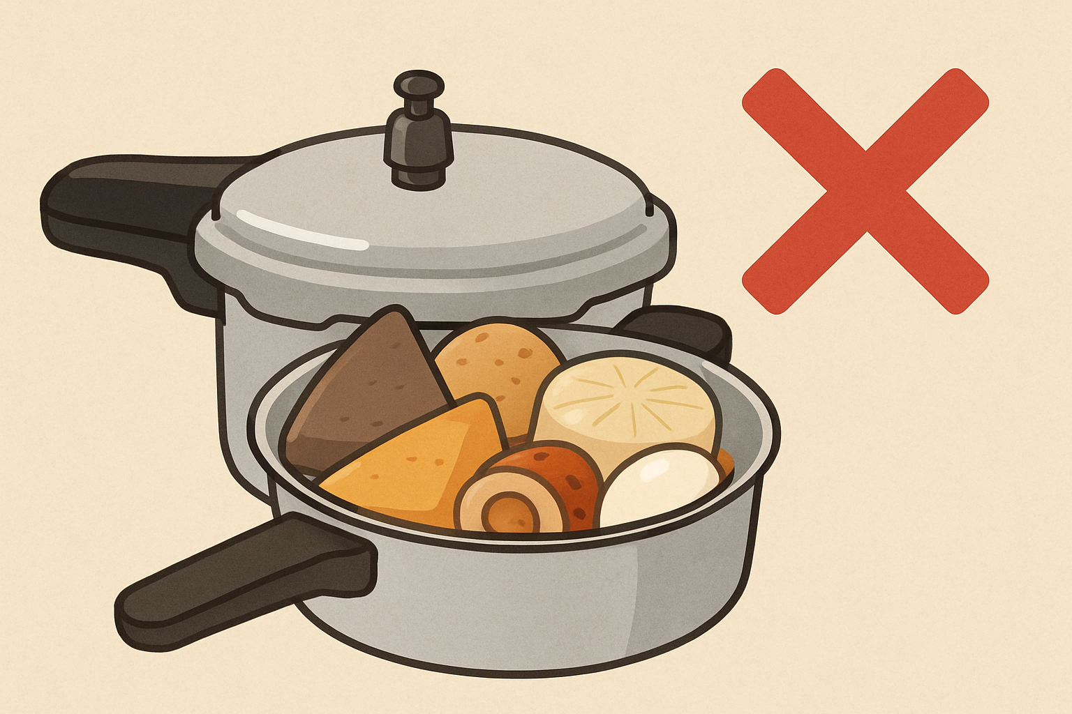 圧力鍋でおでんを作るときに入れた行けないものは？入れると失敗する理由