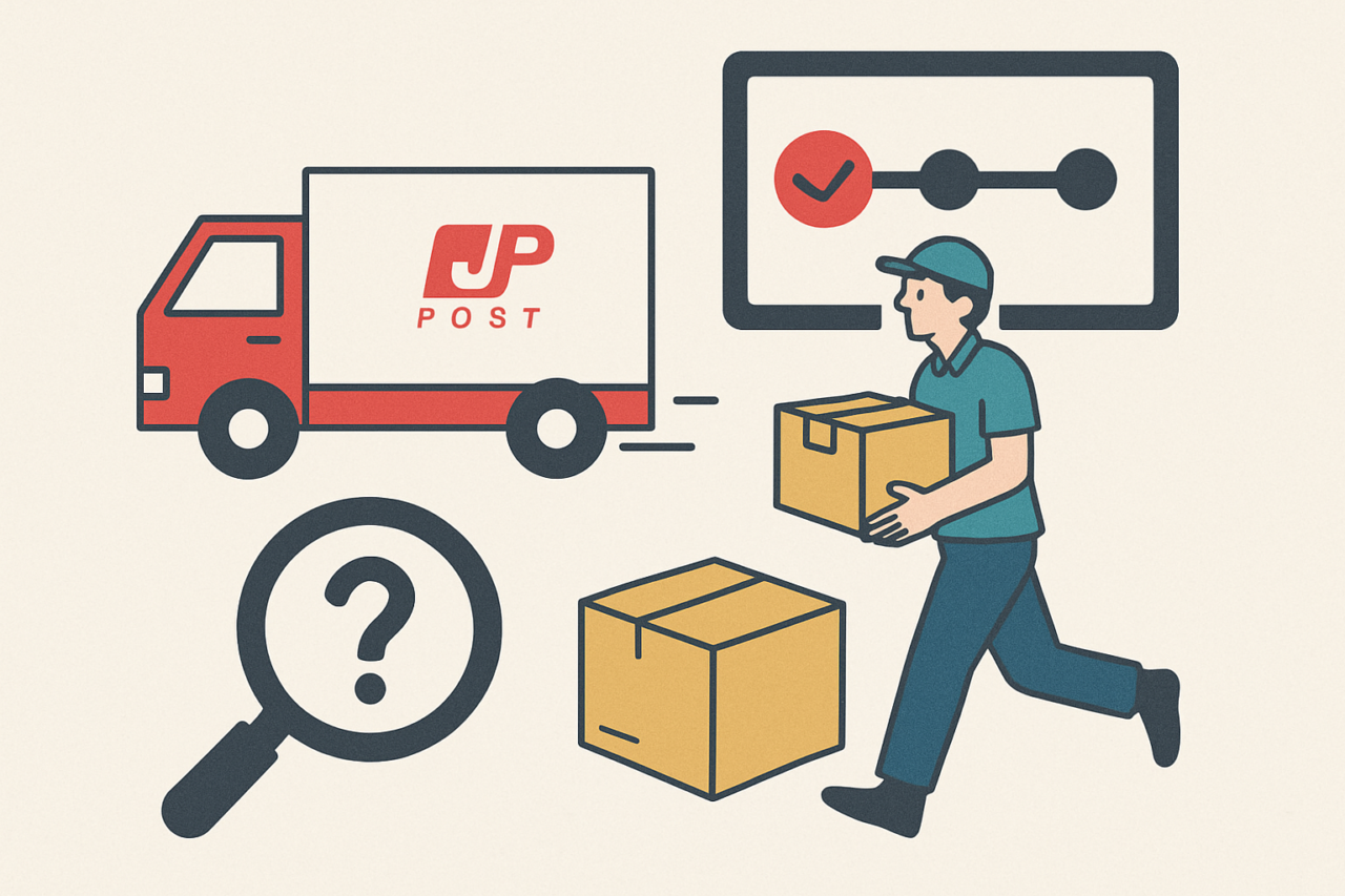 ゆうパック「持ち出し中」の意味は？各配送ステータスと荷物が届かない時の対処法を解説