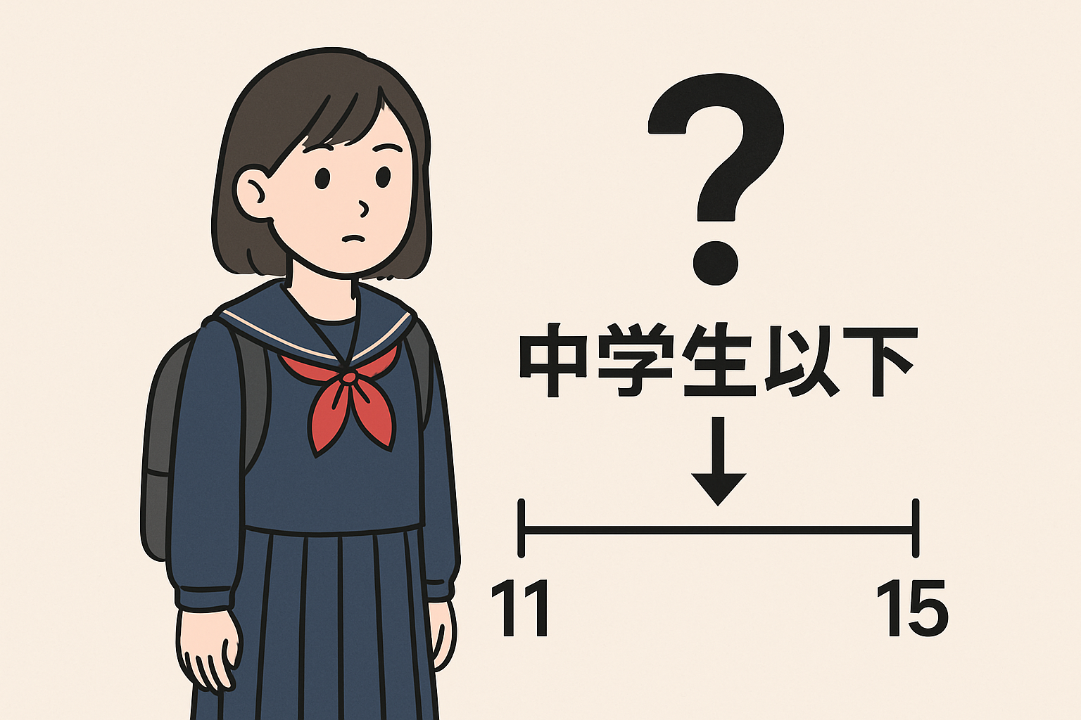 中学生以下は何歳まで？中学生は含まれる？知らないと恥ずかしい常識を解説！