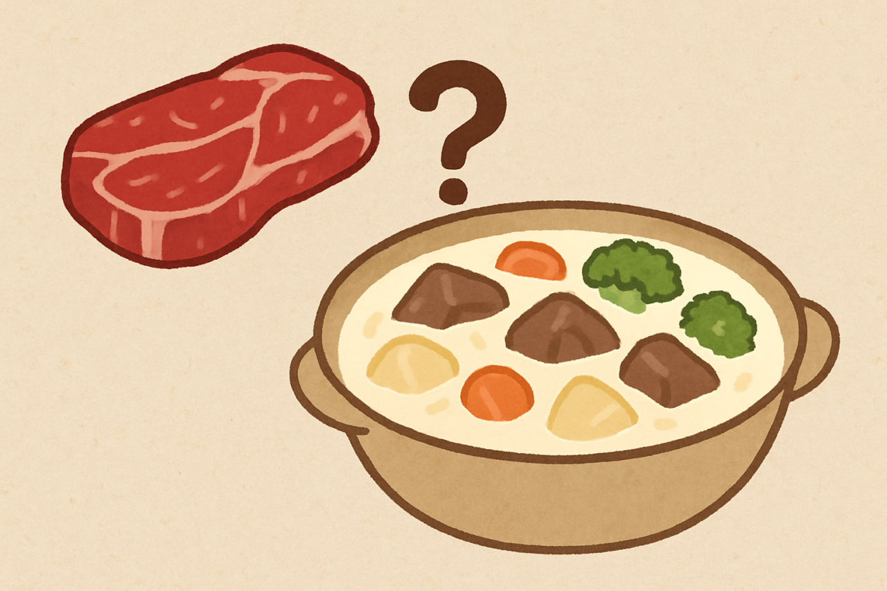 クリームシチューに牛肉は合わない？意外と美味しい組み合わせ方
