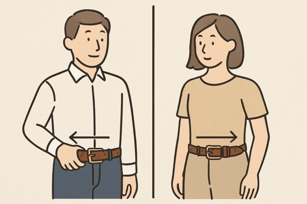 ベルトの向きは男女で違う？知っておきたい基本と最新事情