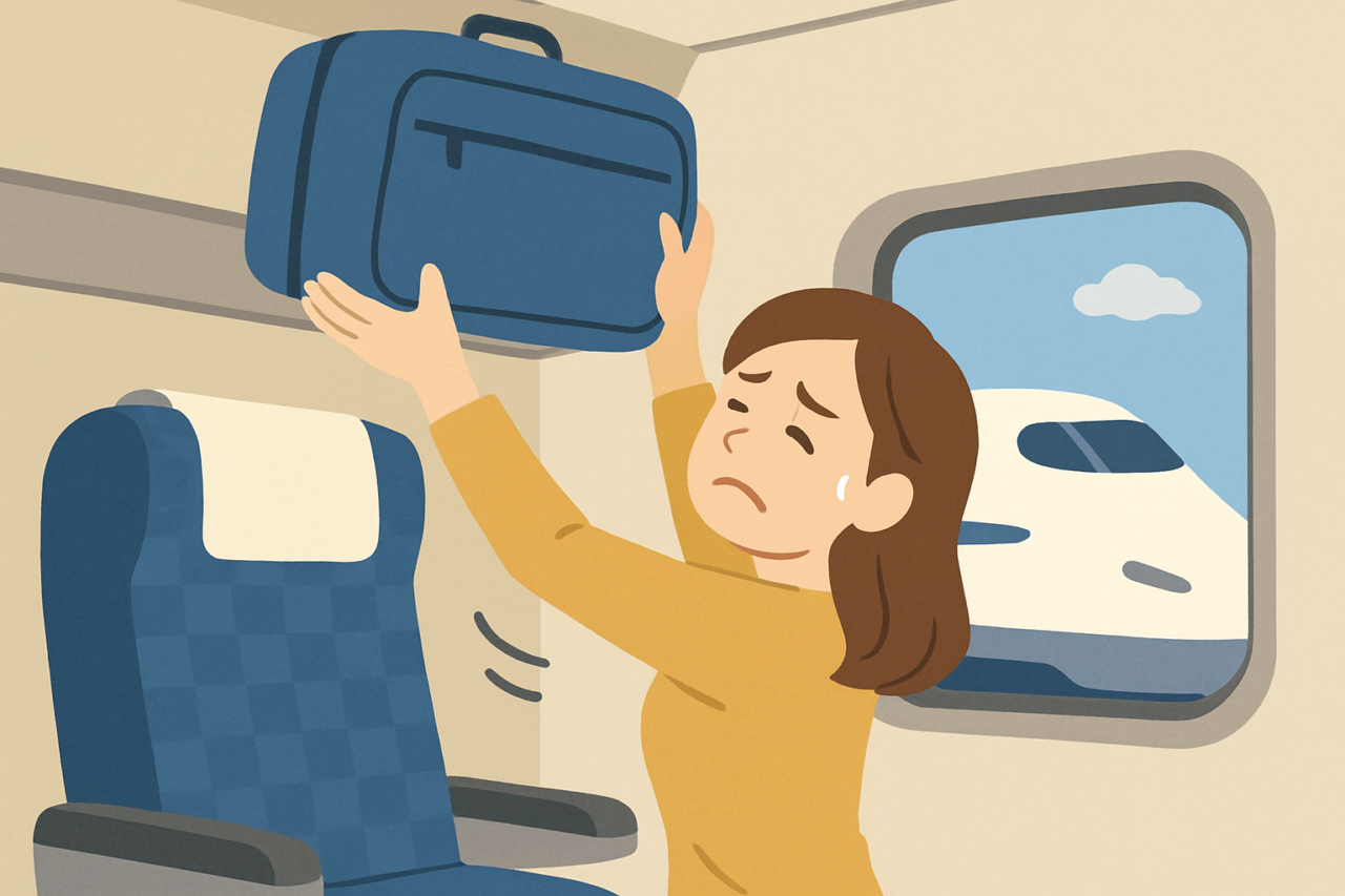 新幹線で荷物が持ち上げられない！対処法と便利ワザ