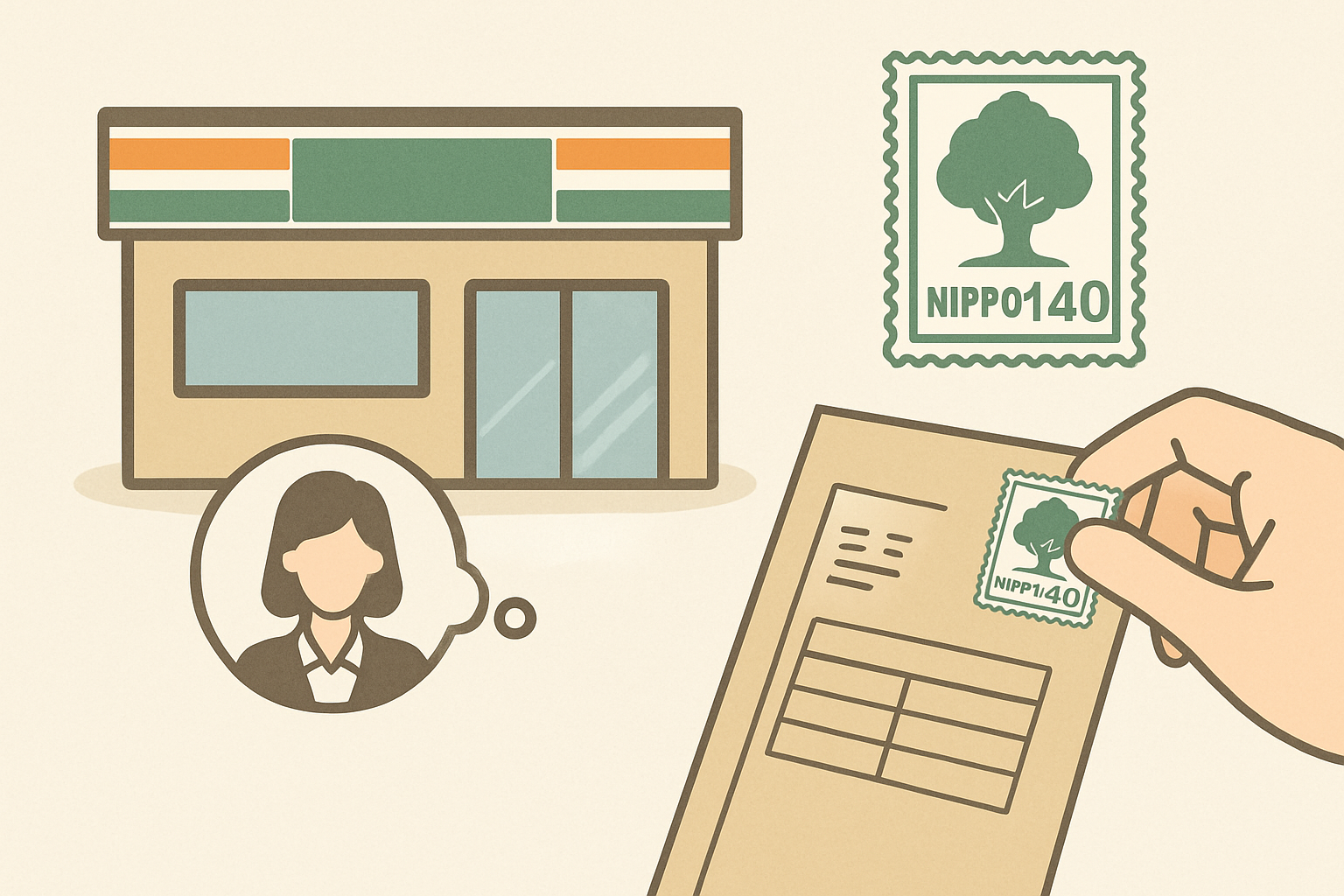 コンビニで140円切手を買う方法と使い方のコツ