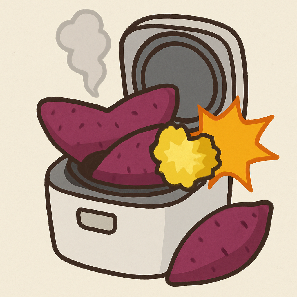 さつまいもを炊飯器で調理すると爆発する？安全な作り方と注意点