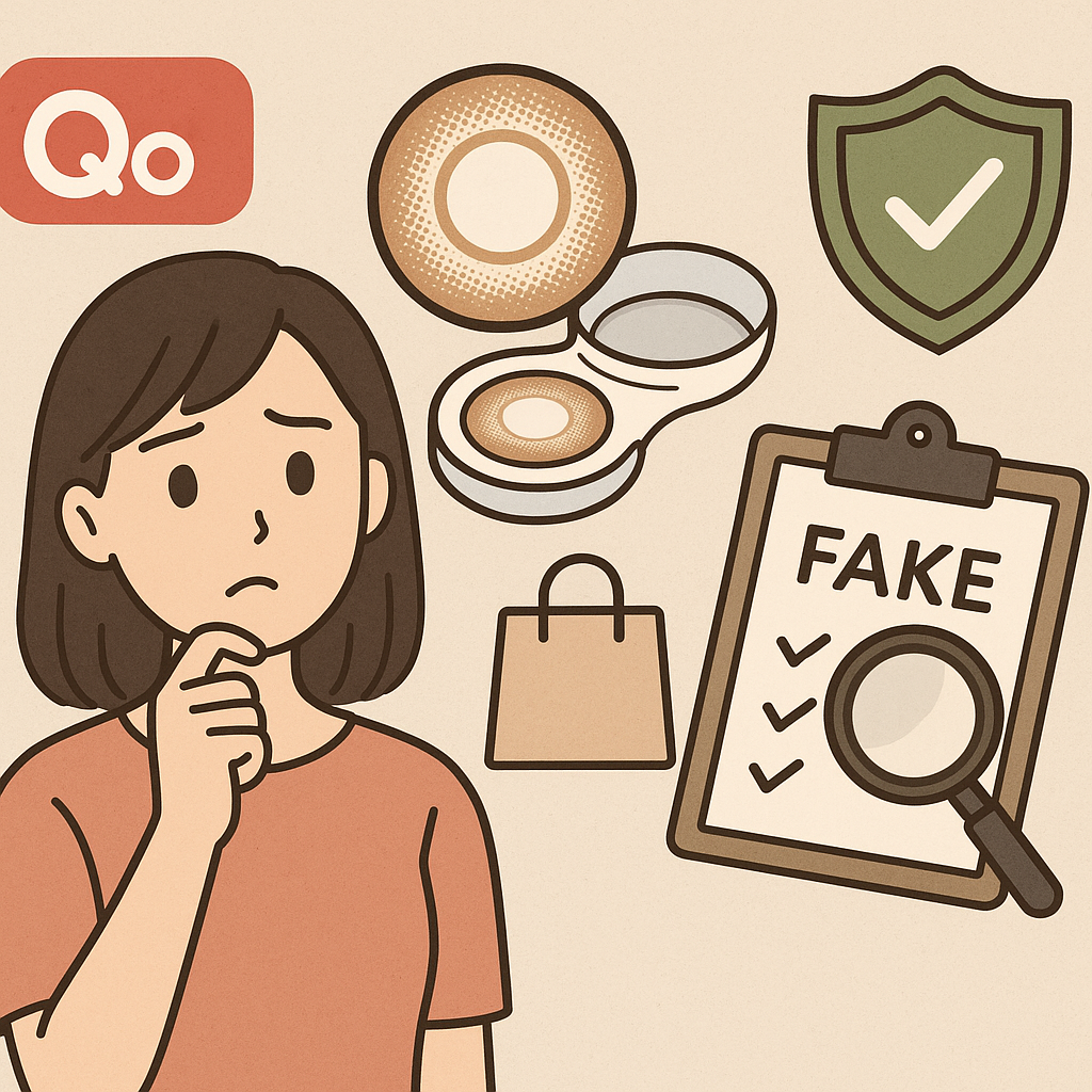 Qoo10のカラコンは安全？選び方と偽物の見分け方