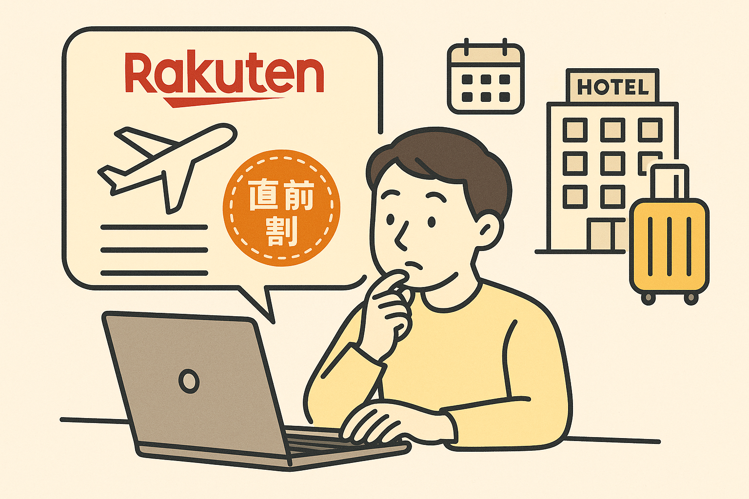 楽天トラベル直前割はいつから？お得に予約する方法