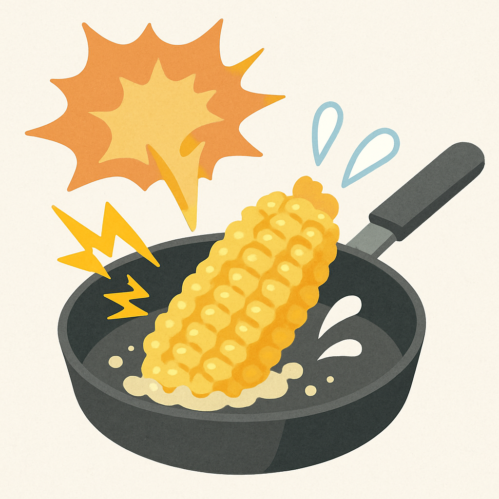 とうもろこしの天ぷらが爆発する理由と防止法