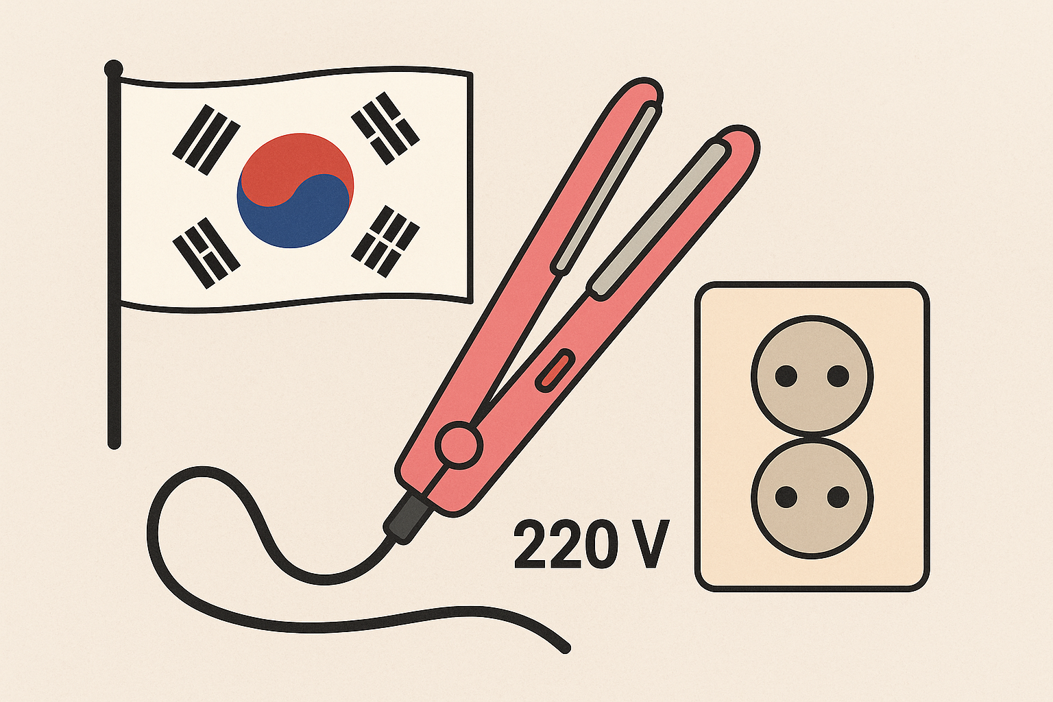 韓国旅行にヘアアイロンを持っていける？電圧など注意点を解説！