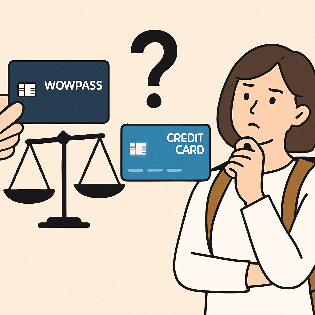 韓国旅行でWOWPASSとクレジットカードはどっちがお得？徹底比較