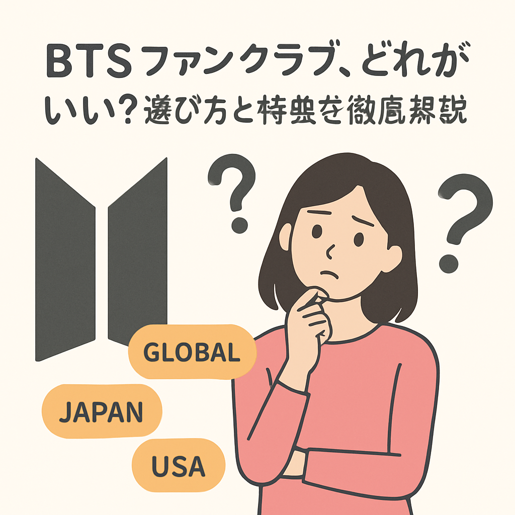 BTSファンクラブ、どれがいい？選び方と特典を徹底解説