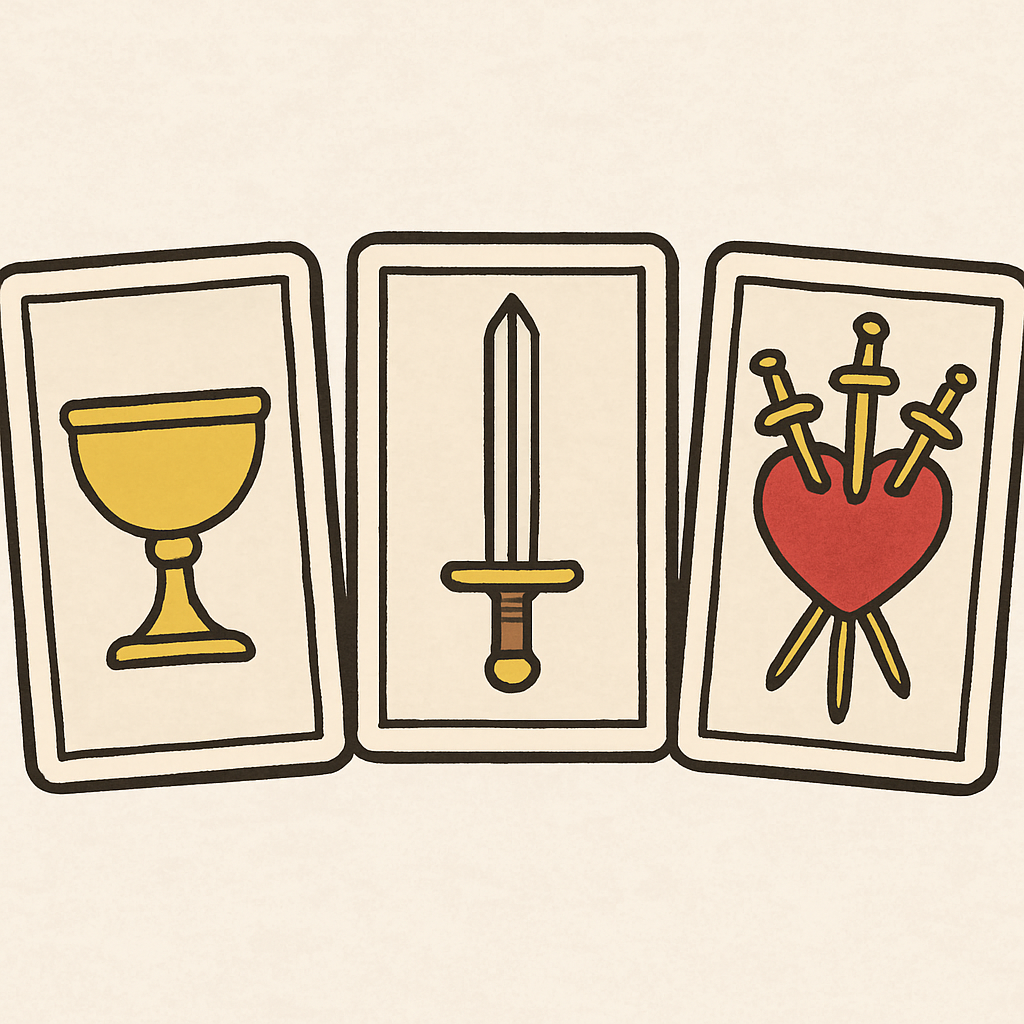 3枚引き（スリーカードスプレッド） 無料タロットカード