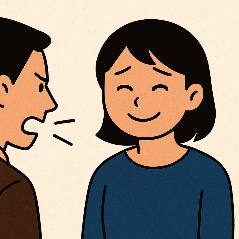 傷つくことを言われたとき、なぜか笑顔で返してしまう