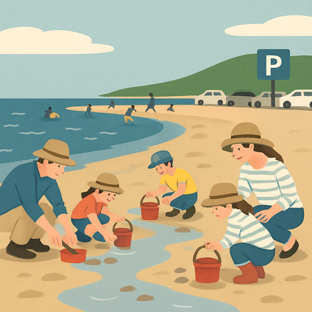 須磨海岸潮干狩り2026混雑予想！駐車場情報や料金についても！