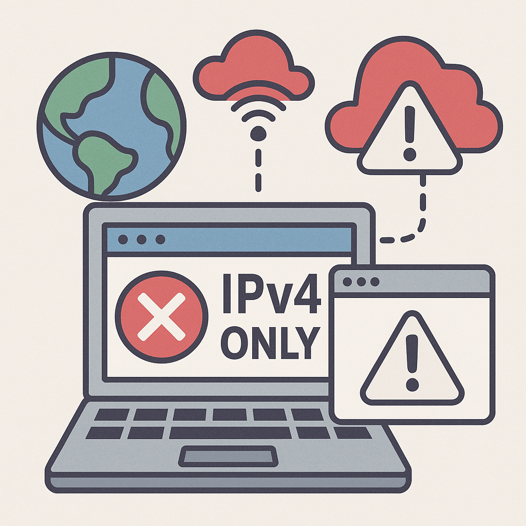 「IPv4サイトだけつながらない」問題の原因と解決法