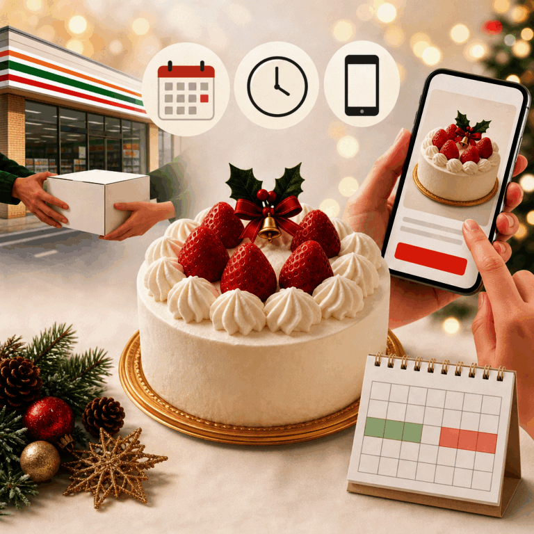 セブンイレブンのクリスマスケーキ2026｜予約はいつまで？7NOW・受取日・早割を解説